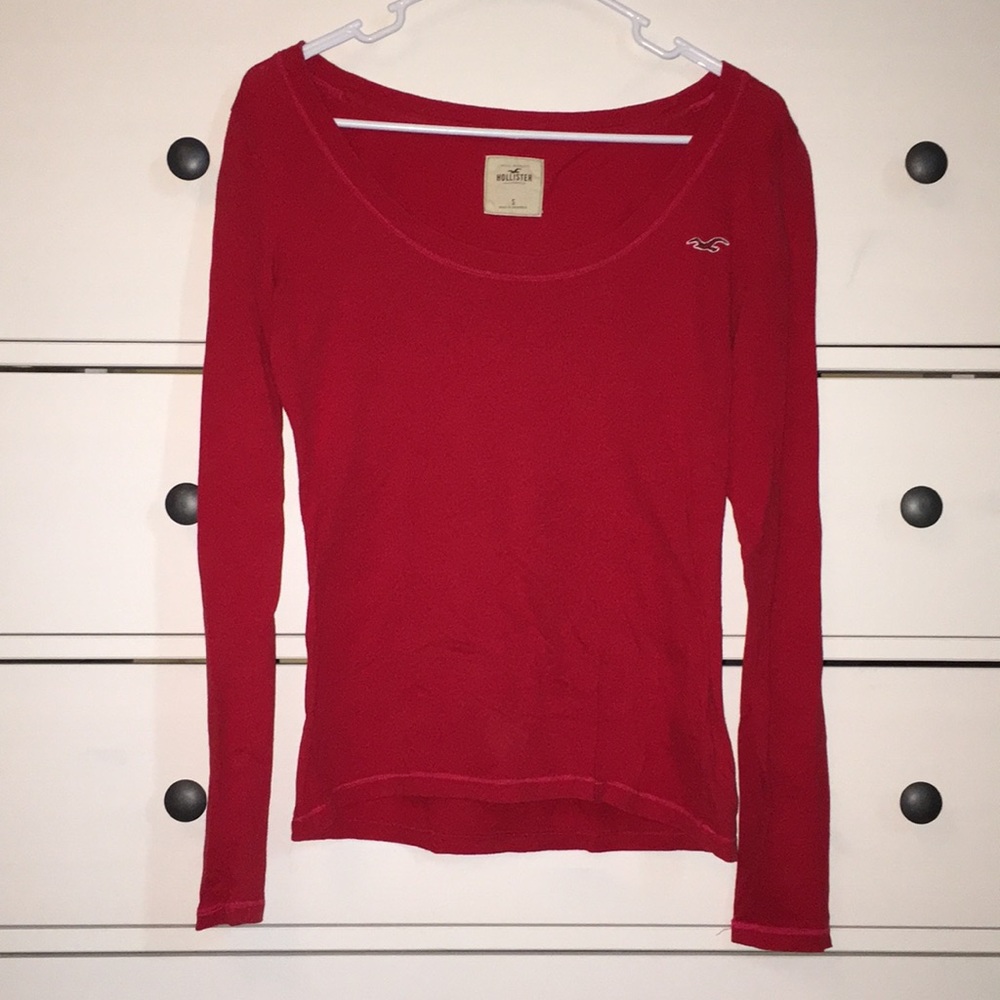 Red Hollister long sleeve